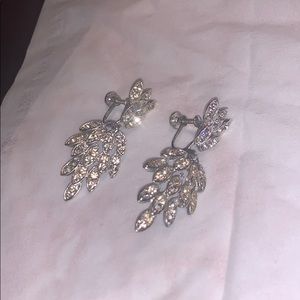Clip on rhinestone costume earrings